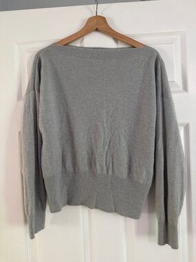 J. Crew Cashmere Gray Boatneck Sweater